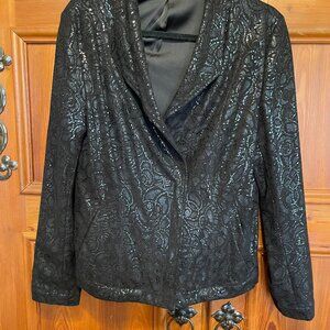 Grayse Lamb Leather Blazer